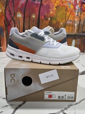 On Running Cloudrift Undyed White Flame Size 8.5 Men's 87.98117 Trail Shoes New 