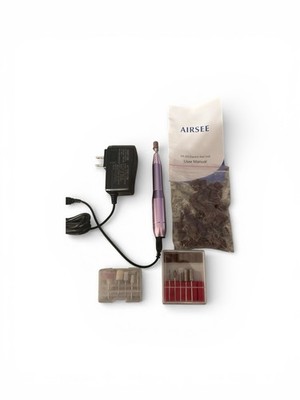 AIRSEE Nail Drill [Model: DR-203] Output: DC 12V 1A  With Extras User Manual