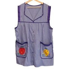 Vintage Gingham Tabard Apron Cottagecore Kits...