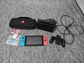 Nintendo Switch HAC-001(-01) 32GB Console Bundle W/ Case, Dock, Game & More