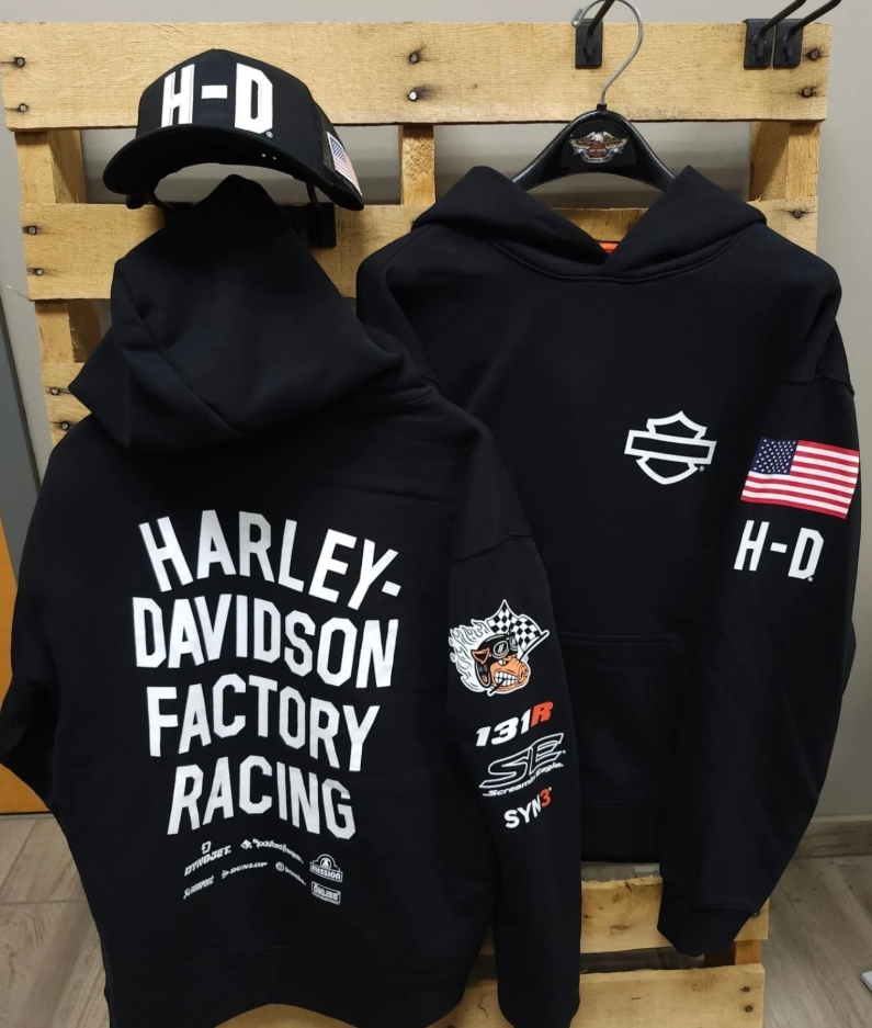 Harley-Davidson FACTORY RACING パーカー HOT SALE] Harley Davidson Factory Racing Team Pullover Hoodie