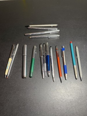 VTG Airline Shaeffer Cross Mechanical Pencil Ballpoint Fountain Pen Pointer Lot