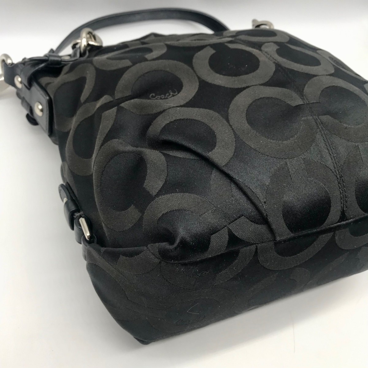 Coach Black Signature Canvas Hobo Bag 14147 | eBay