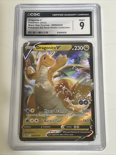 Dragonite V graded CGC 9 for sale on eBay