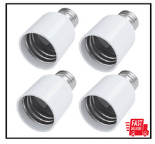 4 Pack Medium Base E26 to E39 Mogul Socket Adapter Standard E26 Screw to E39 Lam