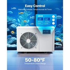 Aquarium Chiller 150 Gallon, 1/2 HP Water Chiller for Hydroponics, Fast Cooling