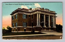 Jacksonville FL-Florida, State Board Of Health Building Antique Vintage Postcard
