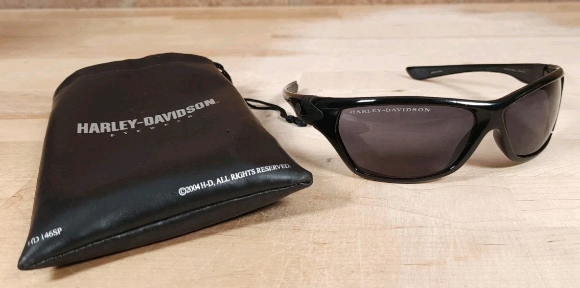 Vintage, Harley Davidson Black Wrap Around Sunglasses 2004 HD Harley-Davidson Wrap Sunglasses for Women for sale | eBay main image 4