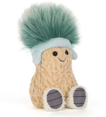 MARKENLOS NEU Jellycat Amuseable Apres Ski Peanut Plushie Winter Holiday NEU