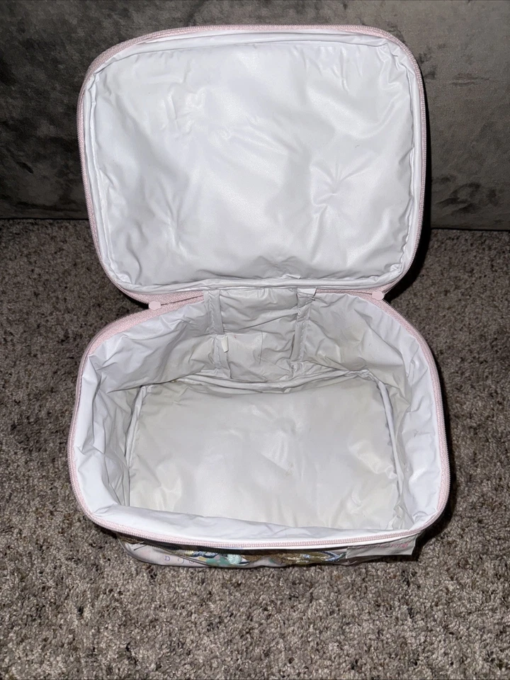 Vintage Cutie Pie Baby Bottle Diaper Bag Square Nylon 80’s Pink Bear’s - Image 4 of 4