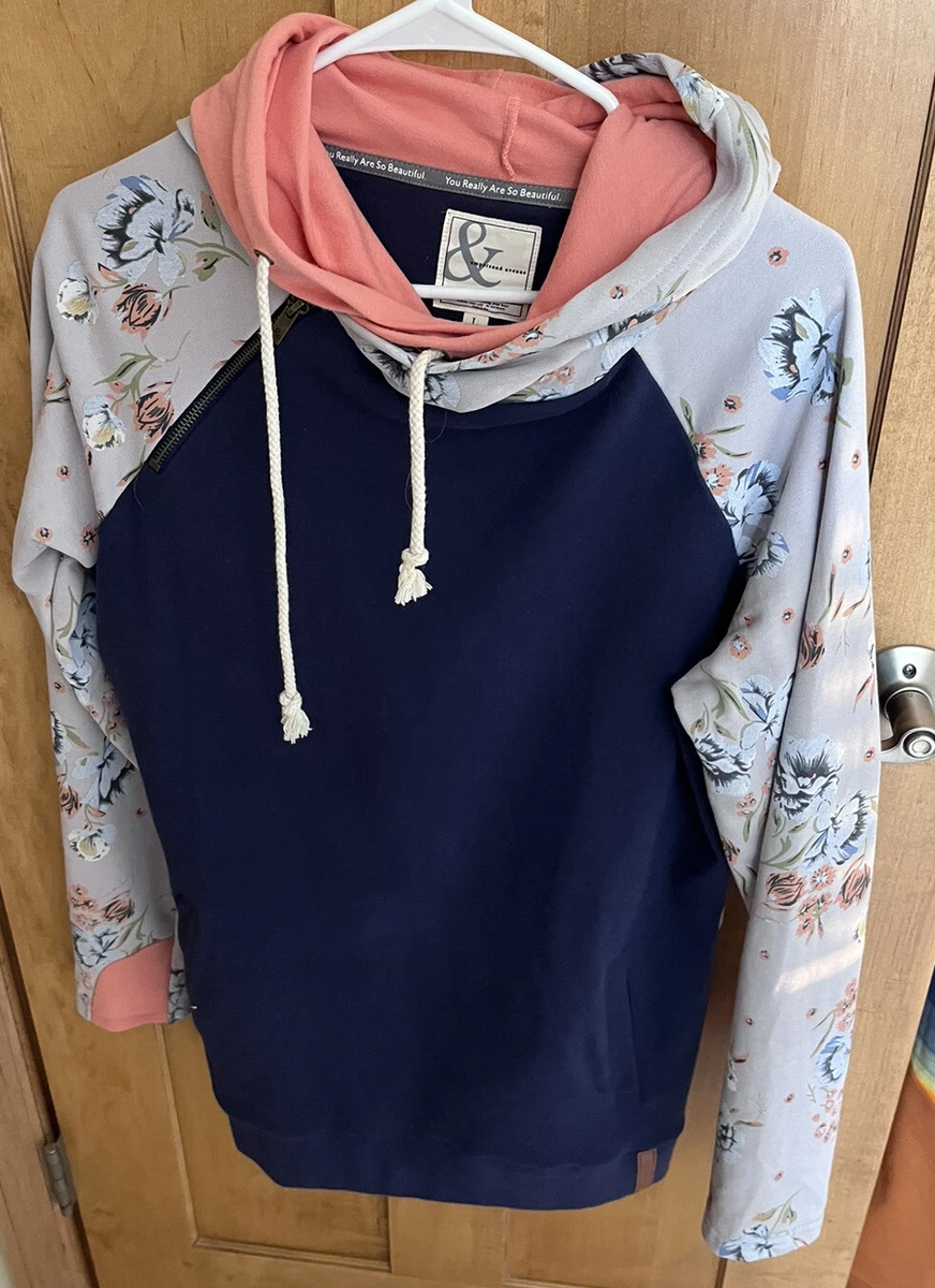 Mindy mae's market double hooded sweatshirt hotsell