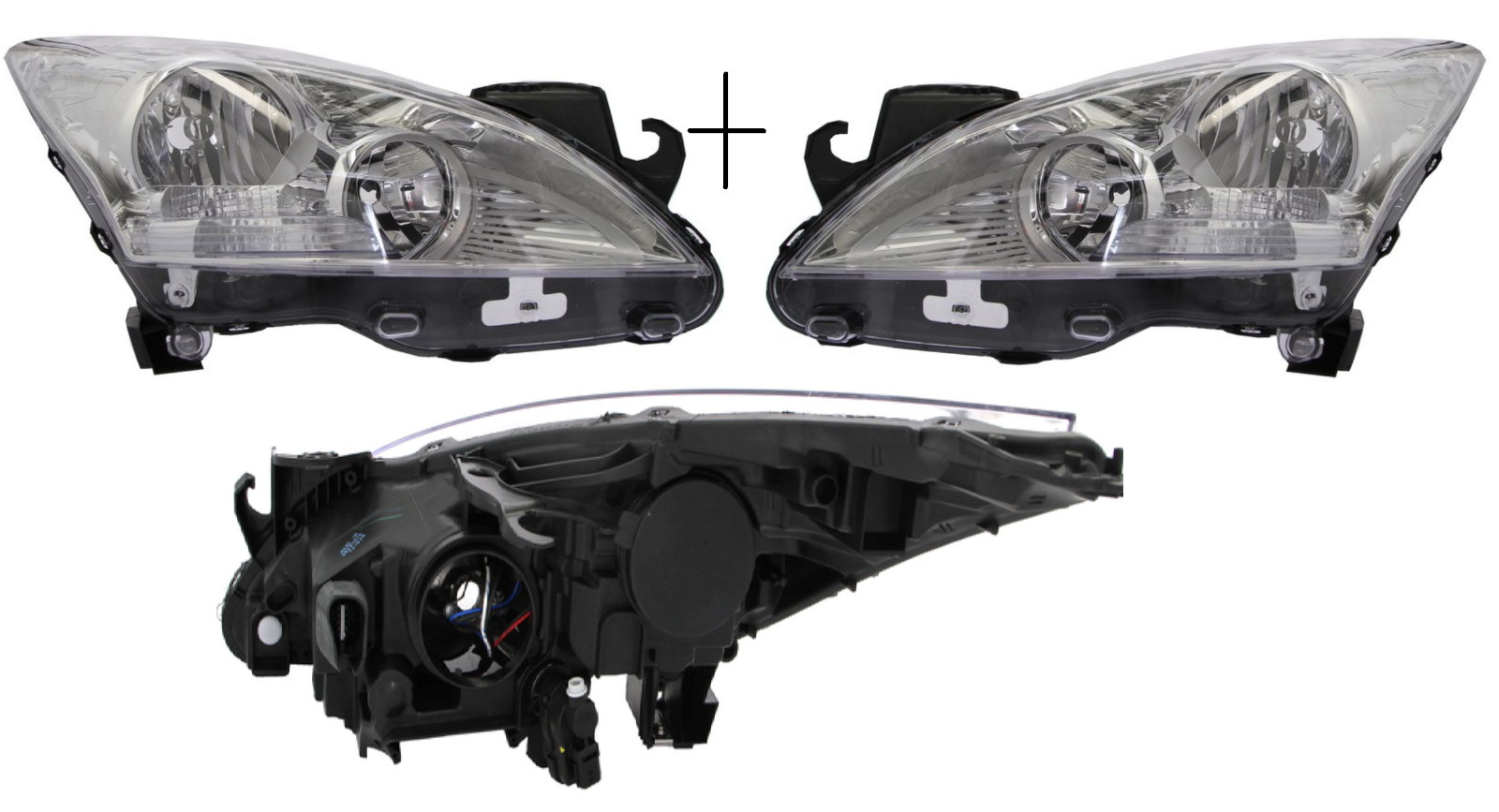 Phare électrique Peugeot 5008 avec moteur de réglage automatique de portée des feux avant