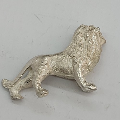 LION OF JUDEA MINIATURE STATUE HANDMADE STERLING SILVER SYMBOL OF JUDEA TRIBE - Picture 7 of 7
