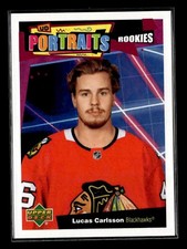 2020-21 UD Series 2 UD Portraits Rookies #P-96 Lucas Carlsson RC