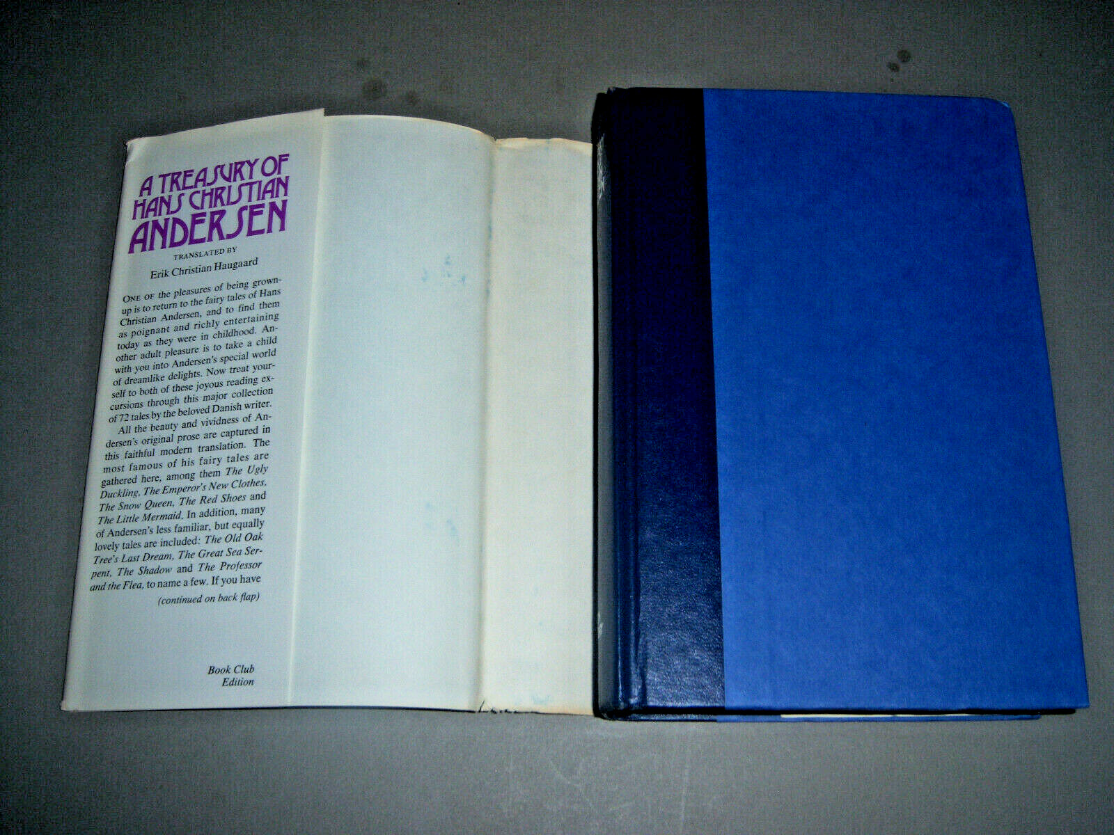 A Treasury Of Hans Christian Andersen 1974 Doubleday Book Club 8vo HC