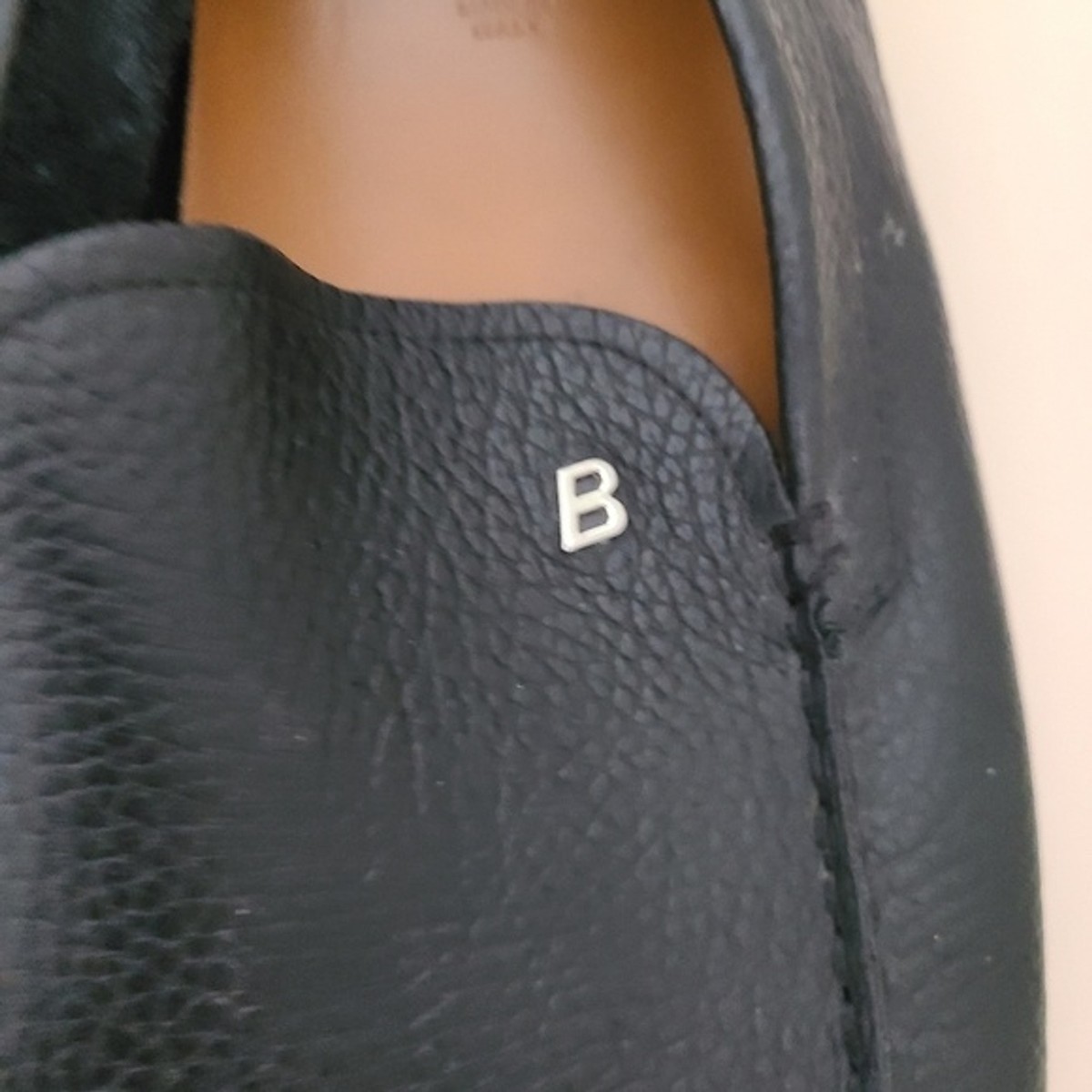Bally Wander-U-O Pebbled Leather Driver Loafer Black Size 13 Bally Wander-U-O Pebbled Leather Driver Loafer Black Size 13  main image 2