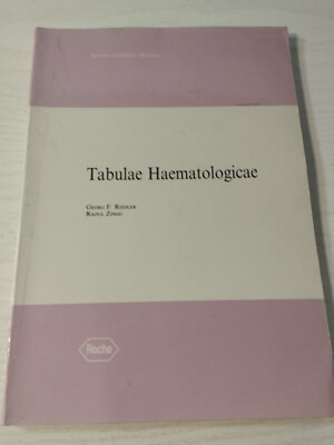 Tabulae Haematologicae Georg F. Riedler Raoul Zingg Roche 1977 - LIBRO Español