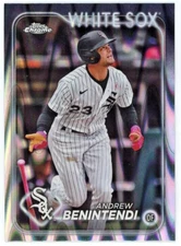 Andrew Benintendi 2024 Topps Chrome #33 🔥 Ray Wave Lava REFRACTOR White Sox 🔥