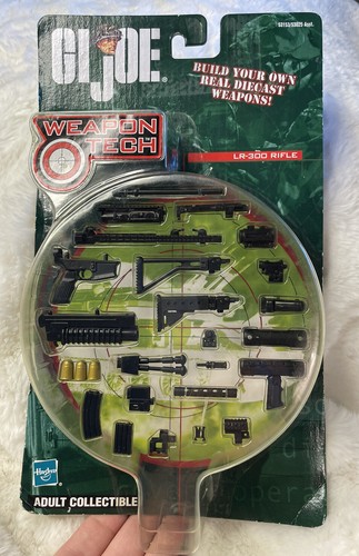 Vintage Hasbro G.I. Joe Weapon Tech LR-300 Rifle 2002 Miniature Combat!