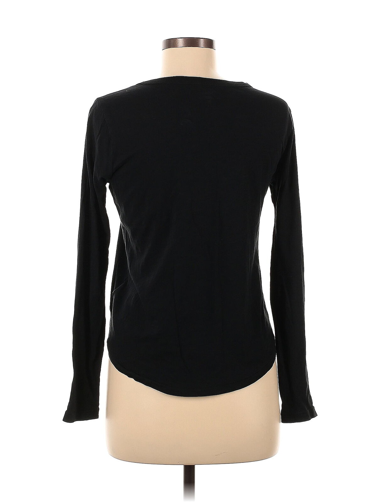 Madewell Women Black Long Sleeve T-Shirt M - image 2