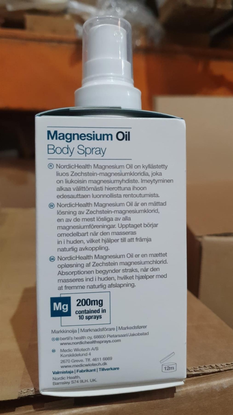 BetterYou Natural Magnesium Chloride Oil Body Spray for Muscle Joint