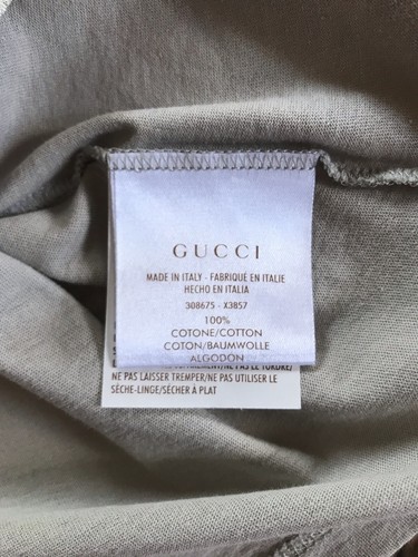 ☀️ GUCCI ☀️ edles Luxus Shirt in Khaki/Beige mit GG Jacquard Muster•100% Cotton - Bild 12 von 13
