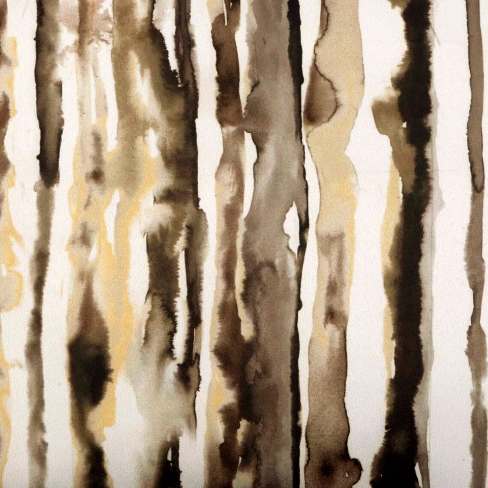 Decorative Pillow Cover Brown 16"x16", Square Satin Abstract - Into The Woods - Image 2 of 4