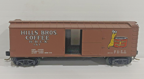 Hills Bros Coffee. N Scale. 40' Wood Sheathed Box Car, SSD. Road # 161. Kadee. - 第 1/3 張圖片