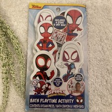 Marvel Spidey Amazing Friends Character Action Figure Bath Time Activity 10 Pcs