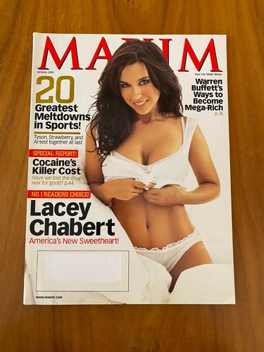 Maxim Magazine Jan 2007 Issue 109 Lacey Chabert TV Show Pinup Girls Bikini Women