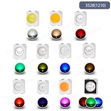 0805 1206 0603 3535 3528 2835 5630 5730 Led Smd Diode White Red Green Rgb Uv 3v