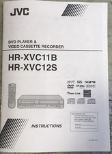 JVC HR-XVC11B  HR-XVC112S DVD Player Video Cassette Owners Manual Instructions