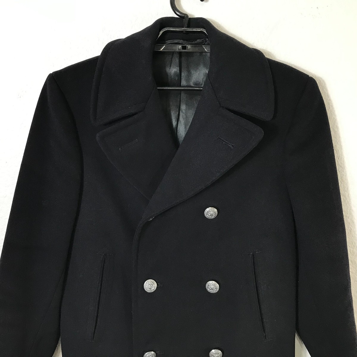 WIM NEELS ウィムニールス MELTON P-COAT 美品 ピーコート WIM NEELS(ウィムニールス) / ピーコート/44/ウール/ネイビー