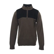 Field Gear Mens Bark Knit Cotton Blend 1/2 Half Zip Sweater $90