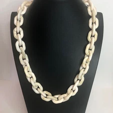 401 INC International chunky chain natural boho lagenlook minim necklace 22"-24"