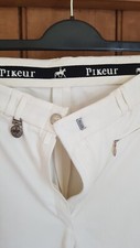 Image of New Jodpurs Pikeur White with suede calf patches size 10 RRP £199