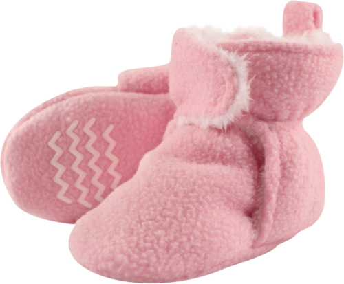 Unisex Baby Cozy Fleece and Faux Sherpa Booties