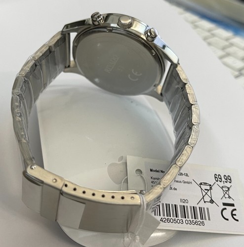 Flieger Herrenuhr Chronograph 44 mm Rivado Edelstahl arabische Zahlen RIGS-20221 - Picture 5 of 5