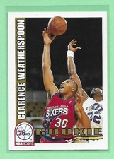 1992-93 Hoops Clarence Weatherspoon RC #449 Philadelphia 76ers👍