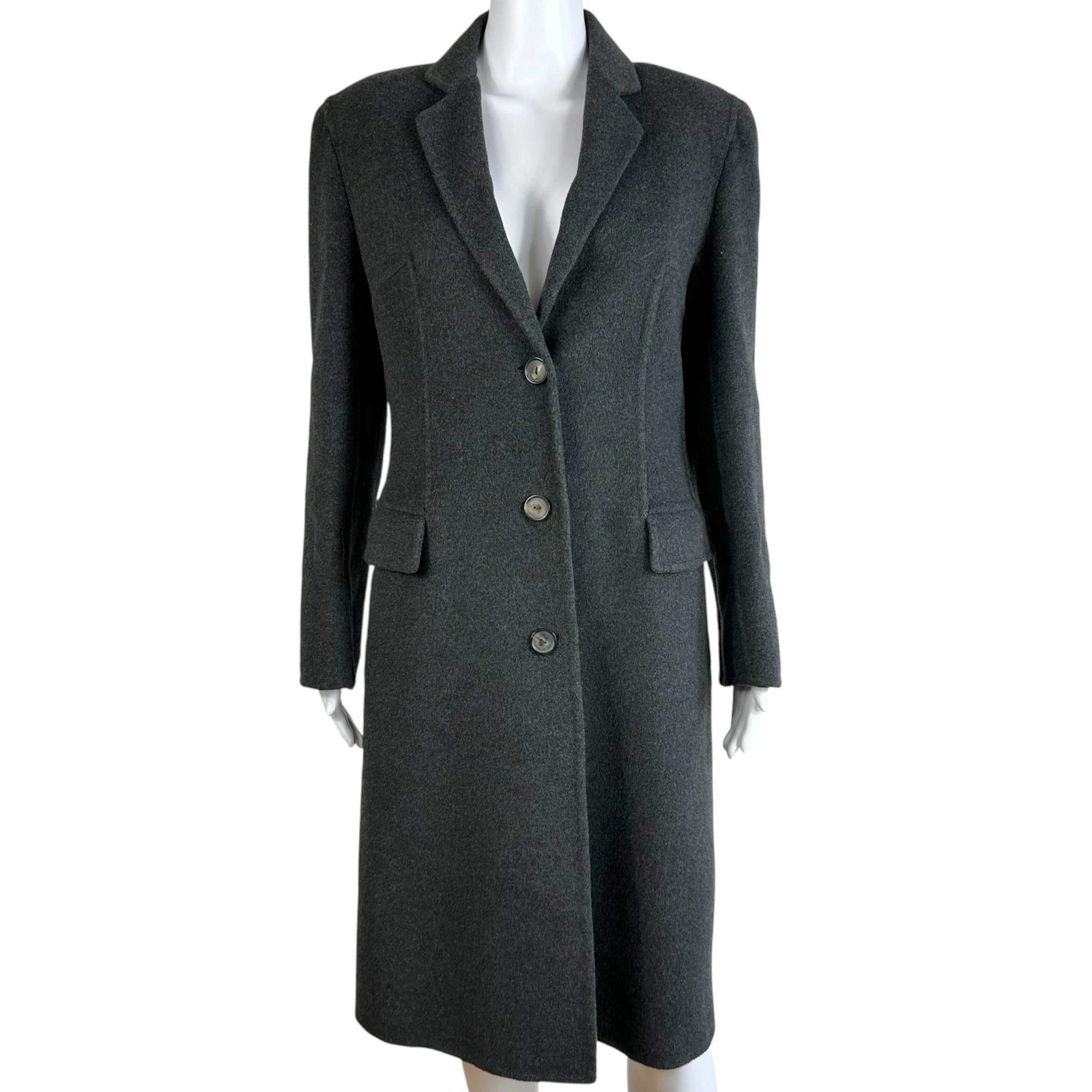 Trench cappotto Gucci A I1997 grigio mohair e cashmere