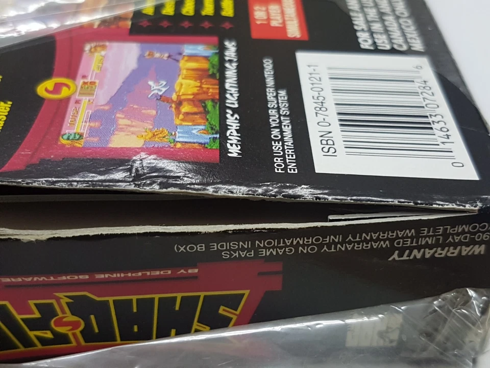 Shaq-Fu Super Nintendo Authentic Brand New Sealed *DAMAGED/CUT/TEAR - Image 3 of 4