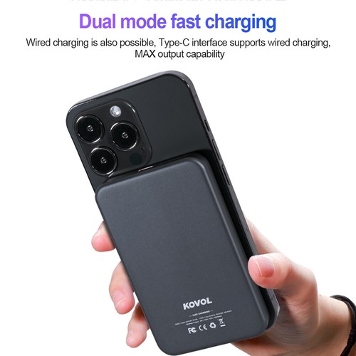 Mag-safe Power Bank 10000mAh für iPhone 12 13 14 15 Pro max plus Samsung S22 S23 - Zdjęcie 3 z 22