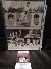 Walt Alston Signed Black & White Magazine Photo JSA Certified Autograph -1 #