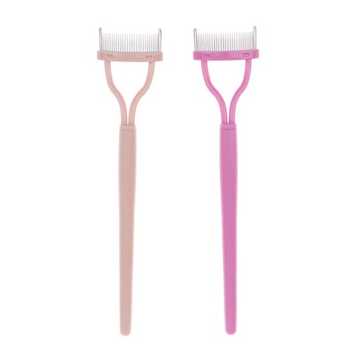 Women Eyelash Comb Lash Separator Mascara Lift Curl Steel Needle Makeup Tool _cn