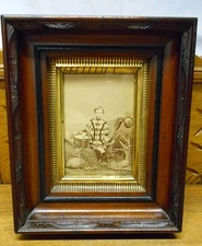 Cabinet Photo In 11" by 9" Walnut Deepwell Frame 4 Year Old Willis Marshall 1869