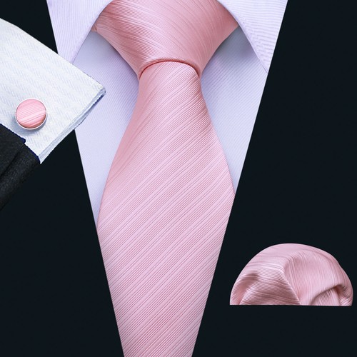 200 Color Mens Ties Paisley Striped Floral Solid Silk Tie Necktie Set Wedding - Imagen 46 de 246