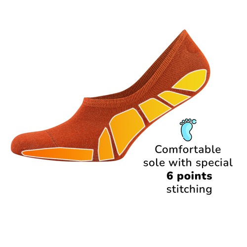 Cosyfeel® Unisex No-Show Liner Socks 6-Pack Bamboo Material Durable Seamless Toe - Picture 48 of 90