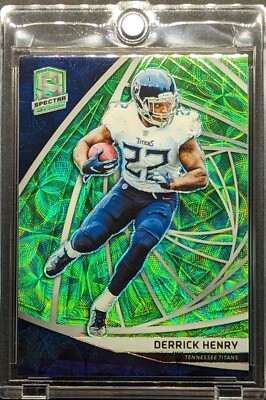 DERRICK HENRY 2019 Spectra Neon Green Kaleidoscope Prizm SP /35