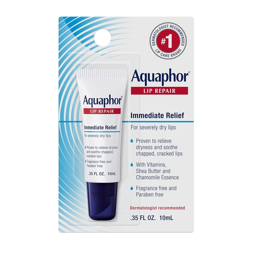 Aquaphor Lip Repair Salbe - langanhaltende Feuchtigkeit zur Beruhigung trockener - 0,35 fl. oz. - Bild 1 von 11