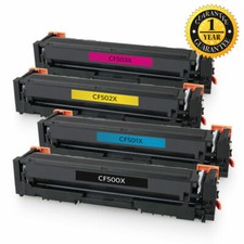 4-Pack HP 202X CF500X Color Toner Set for HP LaserJet M281fdw M254dw M254nw